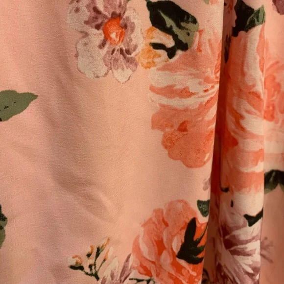 Pink Blush maternity off shoulder floral dress - Picture 5 of 6